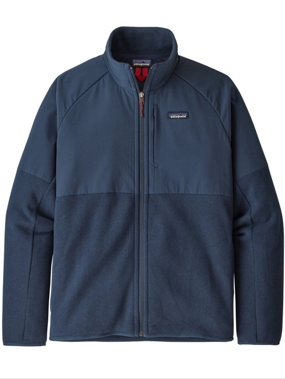 Patagonia Navy Softshell Jacket with Fleece Lining